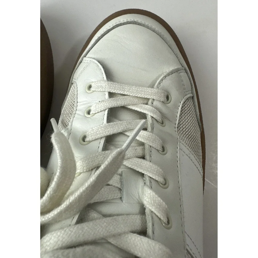 Sandro Mesh and Leather Sneakers Men's Size 43 US 10 - 10.5 Low Top Lace Shoes - Picture 10 of 16